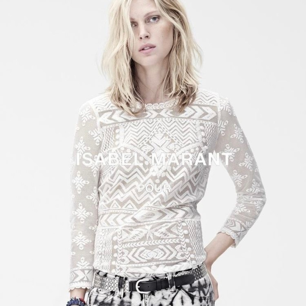 🌈SOLD🌈Isabel Marant Pour H&M white lace top